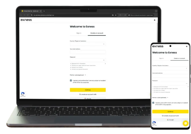 Creating an Exness Account